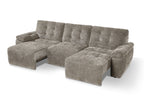 Dallas Electric Sofabed Mushroom 3 Seater
