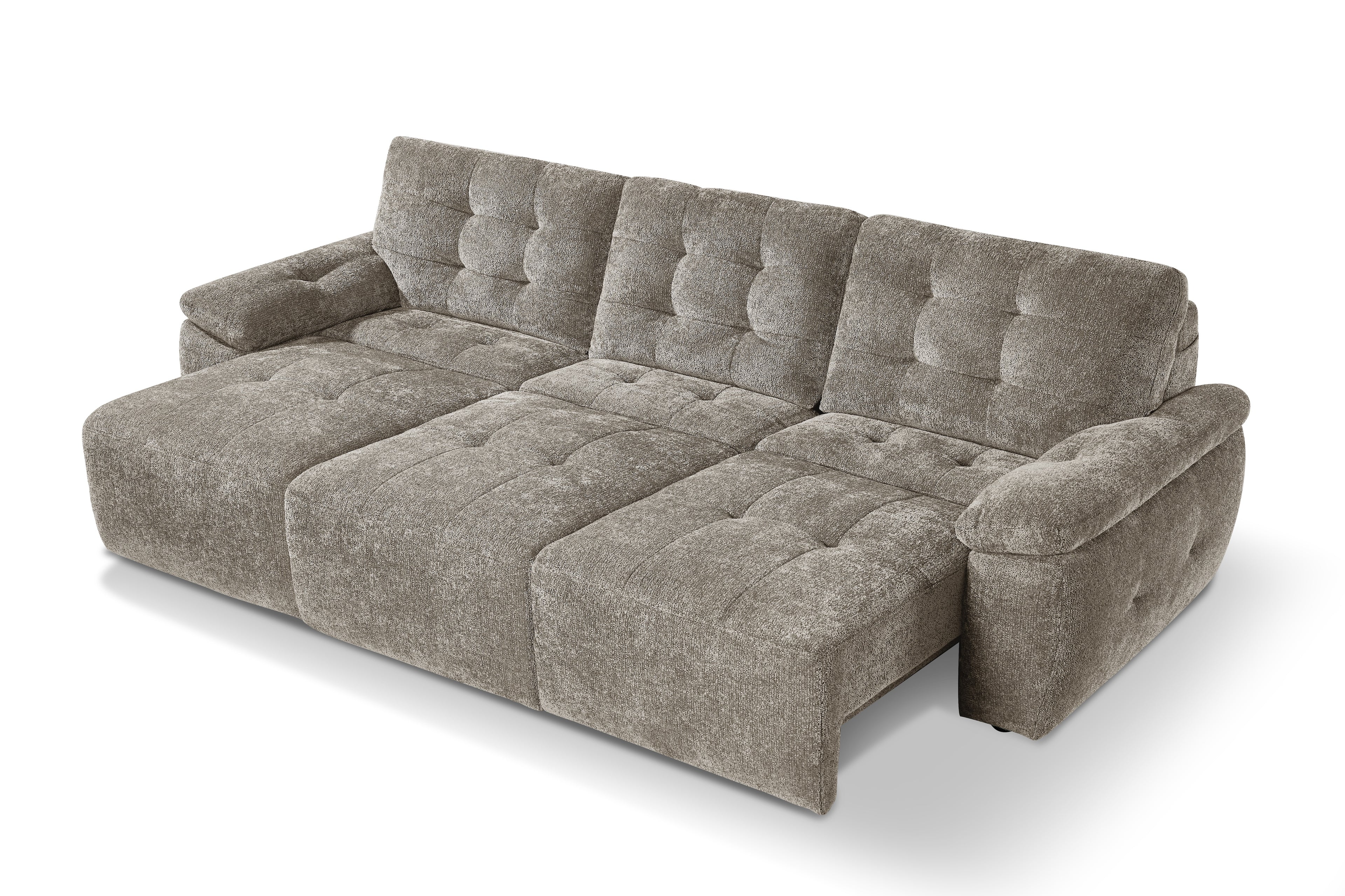 Dallas Electric Sofabed Mushroom 3 Seater