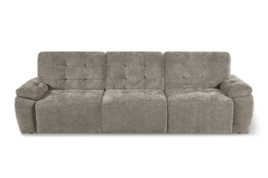 Dallas Electric Sofabed Mushroom 3 Seater