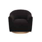 DAPHNE BLACK / NATURAL SWIVEL CHAIR