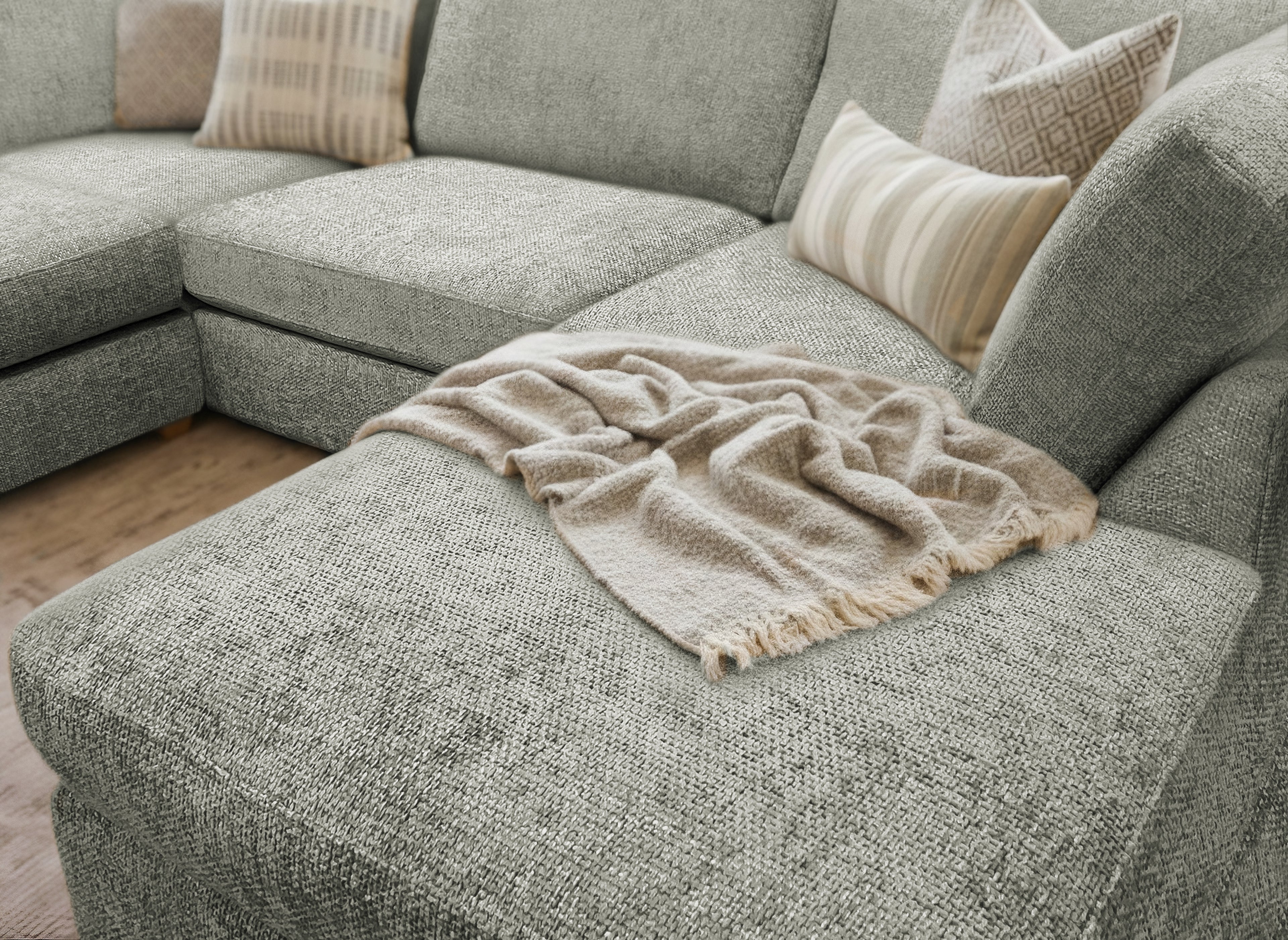Model 49 - U shaped Sofa Enzo Pewter