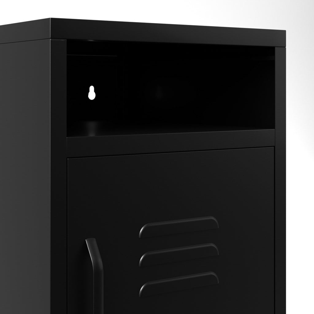 DILLON BLACK BEDSIDE CABINET