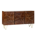 Jai Solid Mango Wood Extra Large Sideboard 3 Drawers and 2 Doors