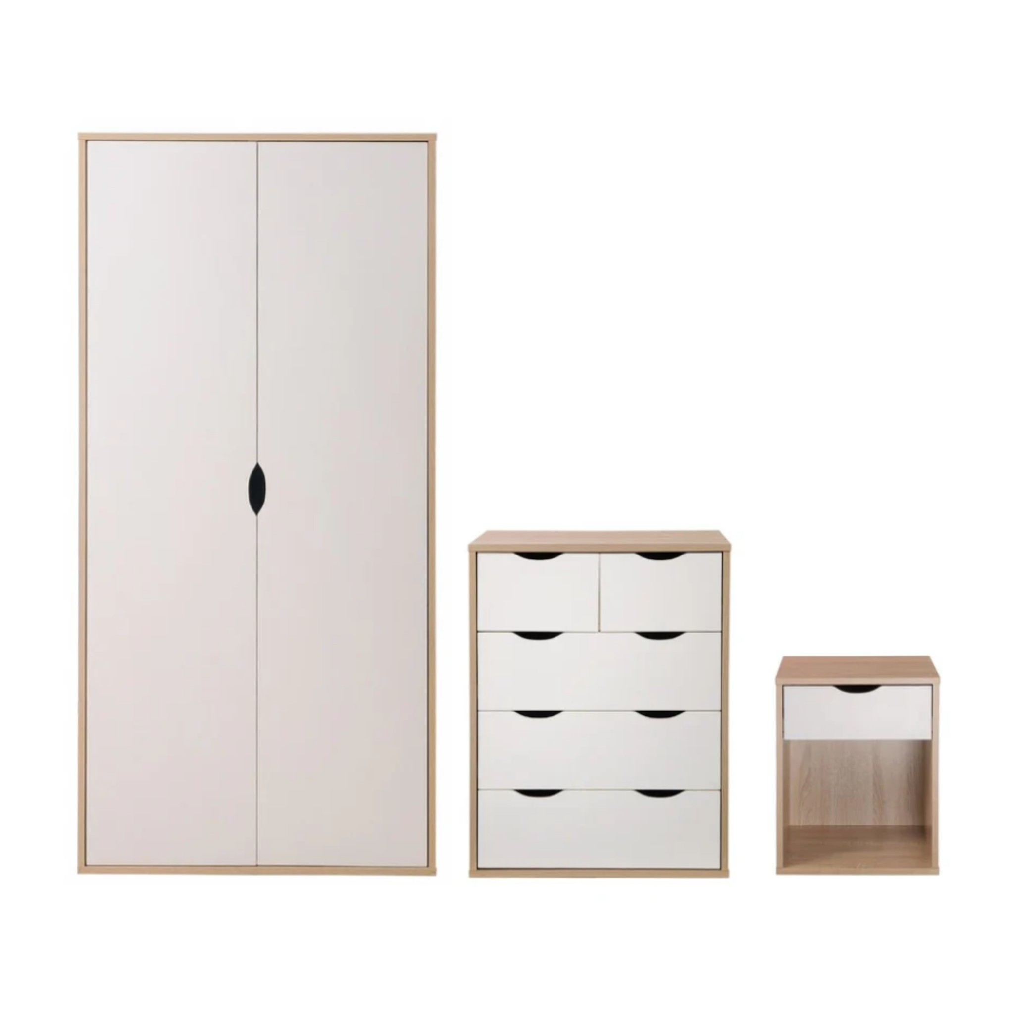 Alton 3 Piece Bedroom Set 3+2 Drawer