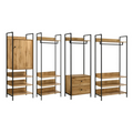 4 Piece Bedroom Furniture Set Open Wardrobes