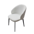 Lazio Boucle Chair Ivory White Boucle