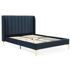 Athena Ink Velvet Super King Avery Bed