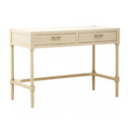 Heritage Two Drawer Antique Pearl Desk