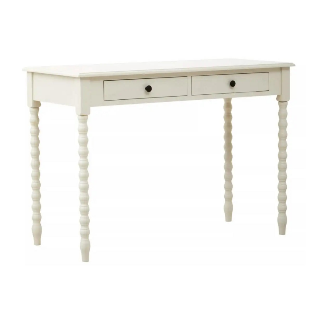 Heritage Two Drawer Ivory Desk