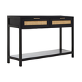 Sherman Black Wood Console Table
