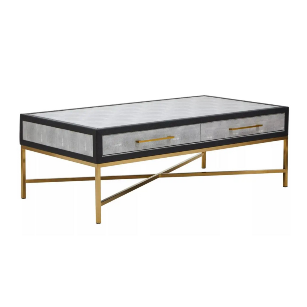 Cadiz Grey Shagreen Coffee Table