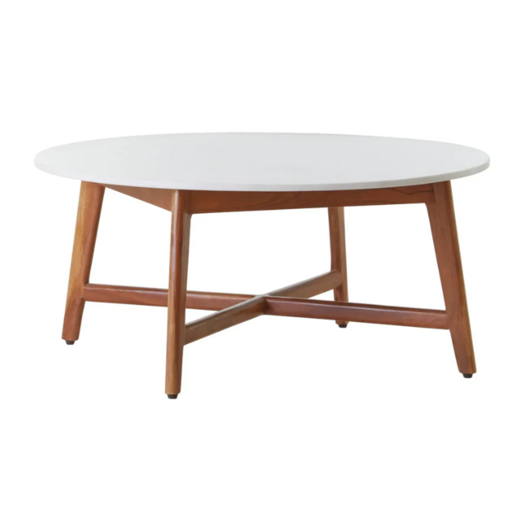 Myan White Marble Coffee Table