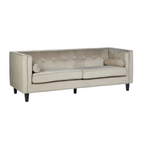 Felisa 3 Seat Mink Velvet Sofa