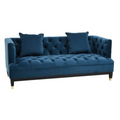 Sefira 2 Seat Navy Fabric Sofa