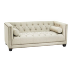Surina 2 Seat Stone Fabric Sofa
