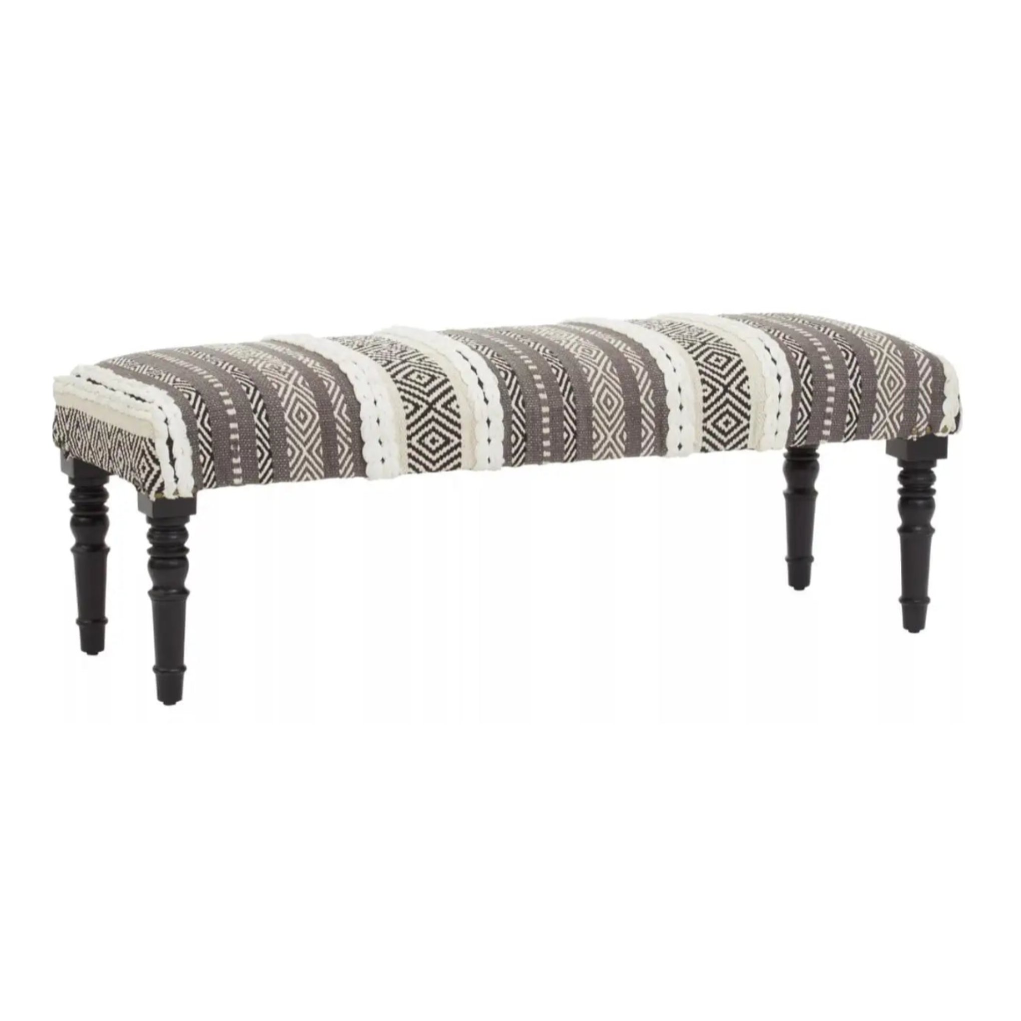 Cefena Grey And White Bench