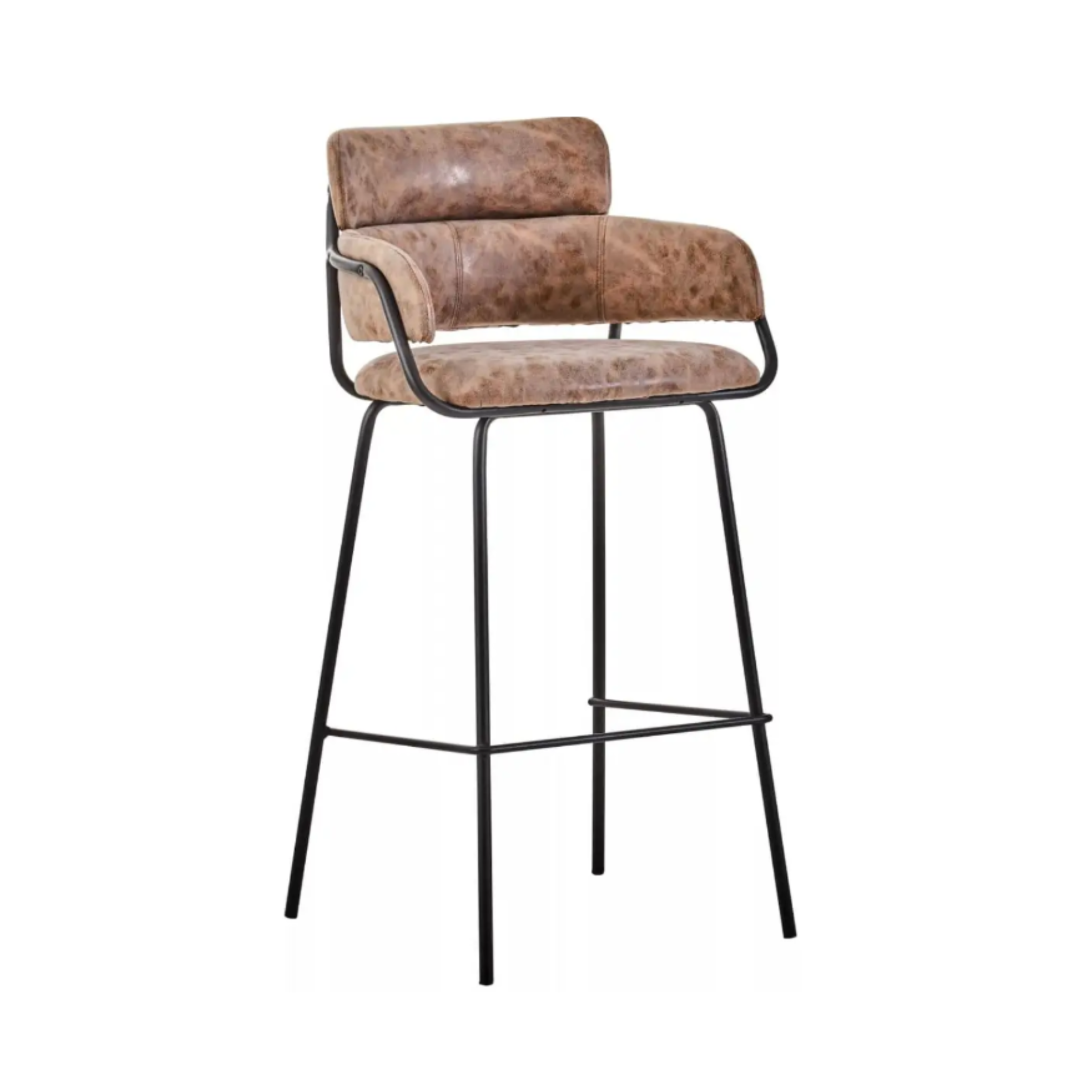 Tamzin Brown Faux Leather Bar Chair