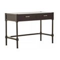 Heritage Two Drawer Black Finish Desk