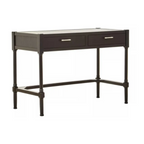 Heritage Two Drawer Black Finish Desk