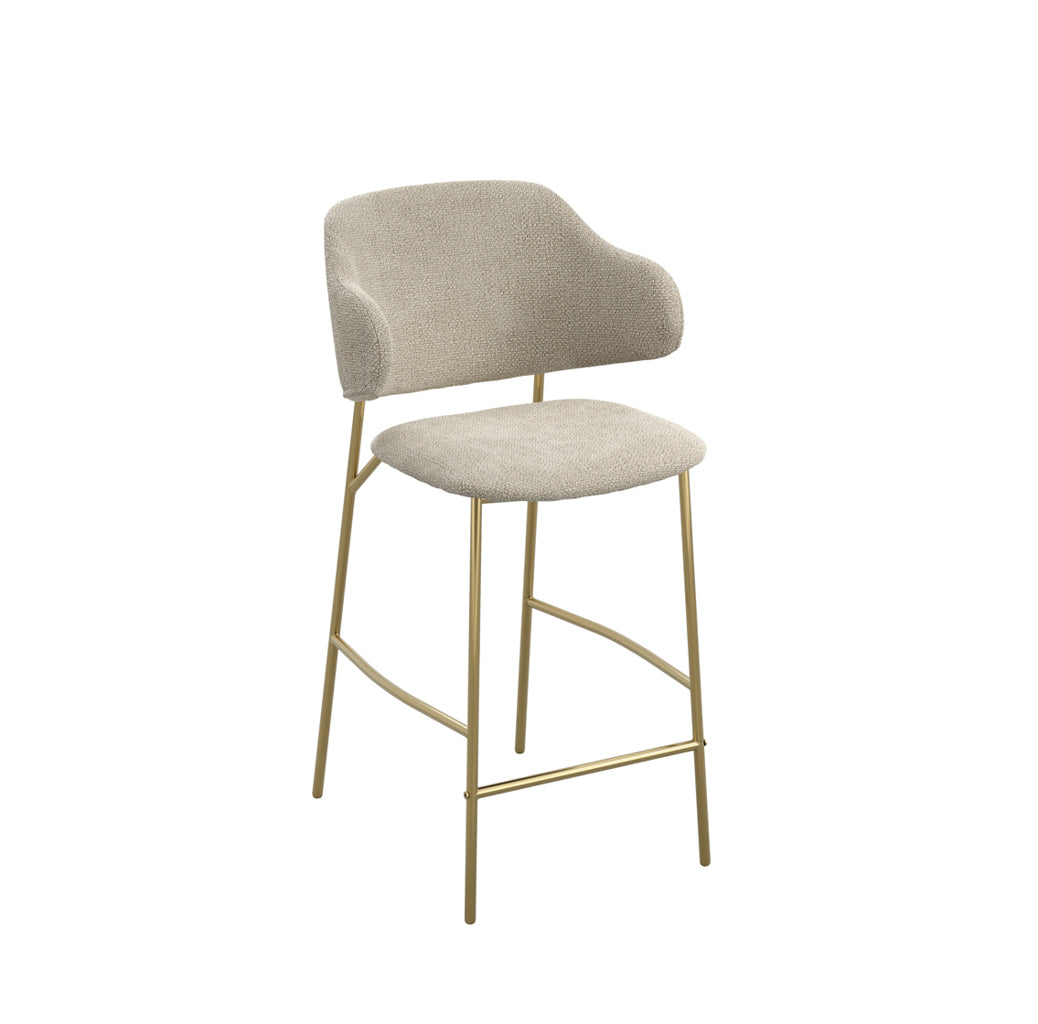 Dorchester Wheat and Gold Counter Stool (Set Of 2)