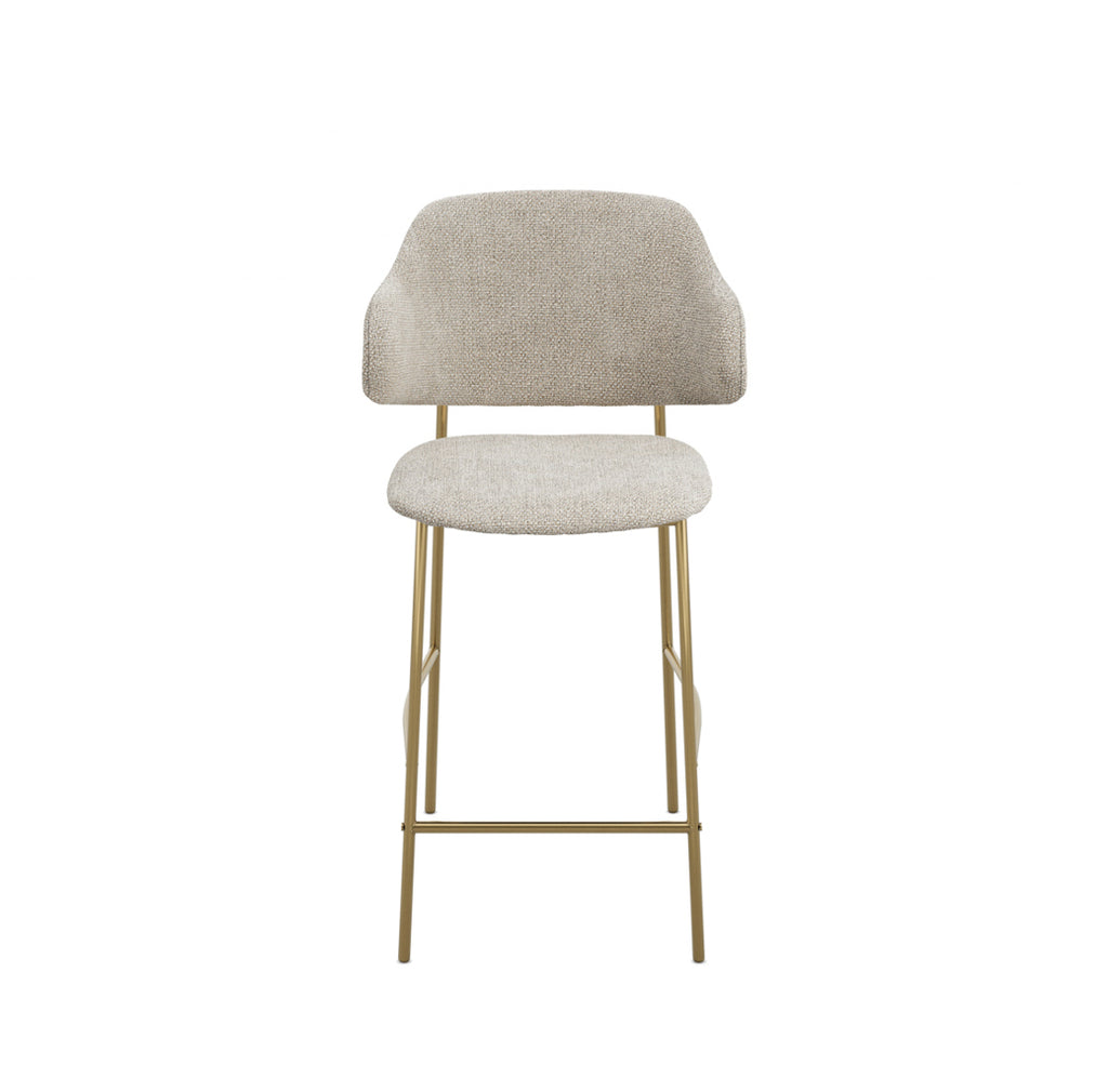 Dorchester Wheat and Gold Counter Stool (Set Of 2)
