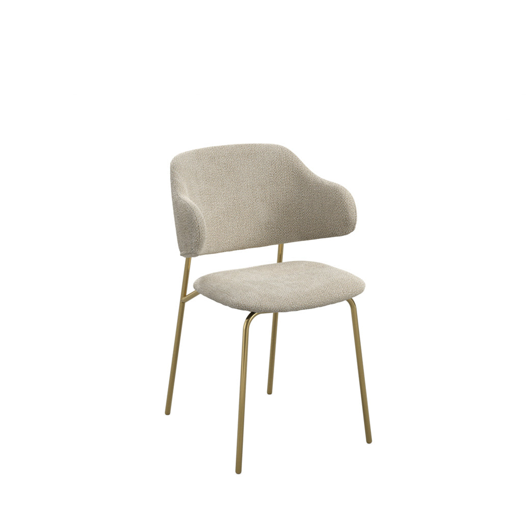 DORCHESTER WHEAT / GOLD DINING CHAIR (Set Of 2)