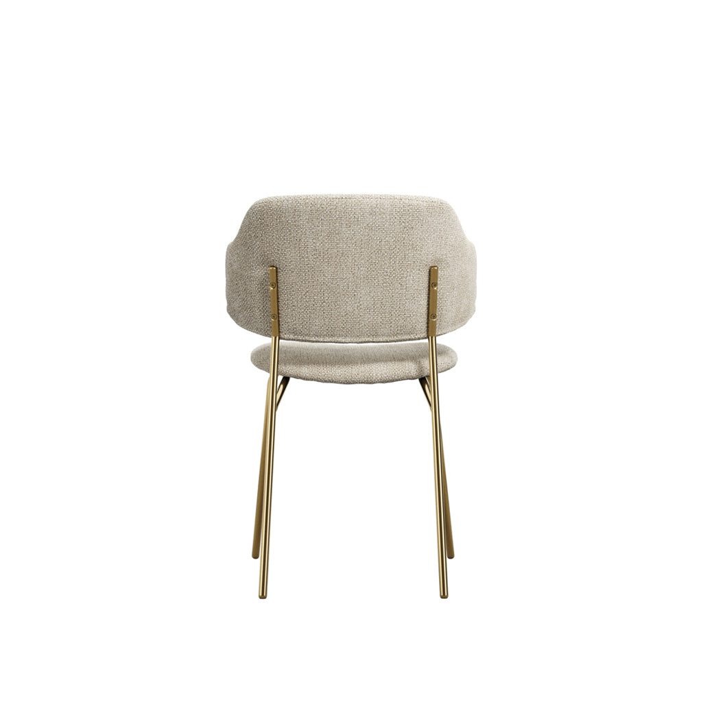 DORCHESTER WHEAT / GOLD DINING CHAIR (Set Of 2)