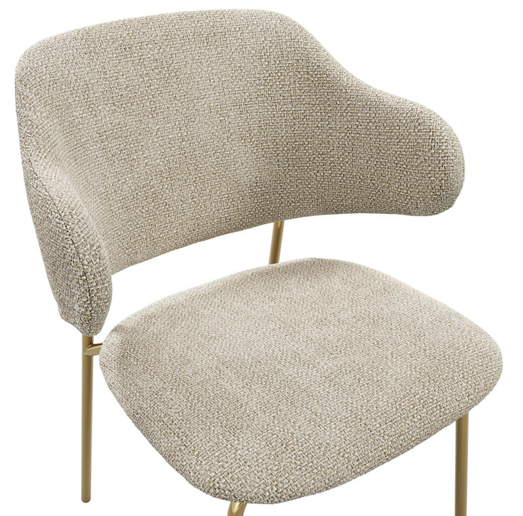 DORCHESTER WHEAT / GOLD DINING CHAIR (Set Of 2)