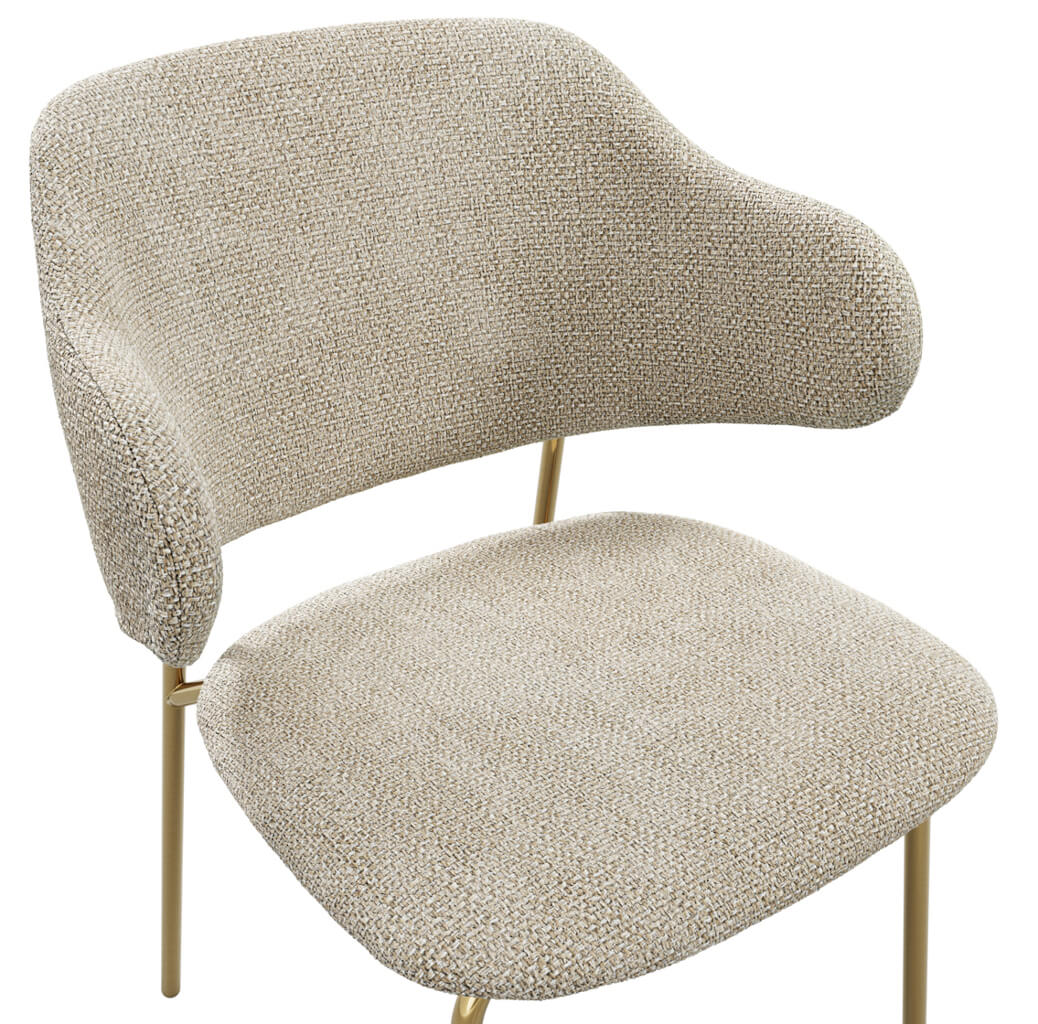 DORCHESTER WHEAT / GOLD DINING CHAIR (Set Of 2)