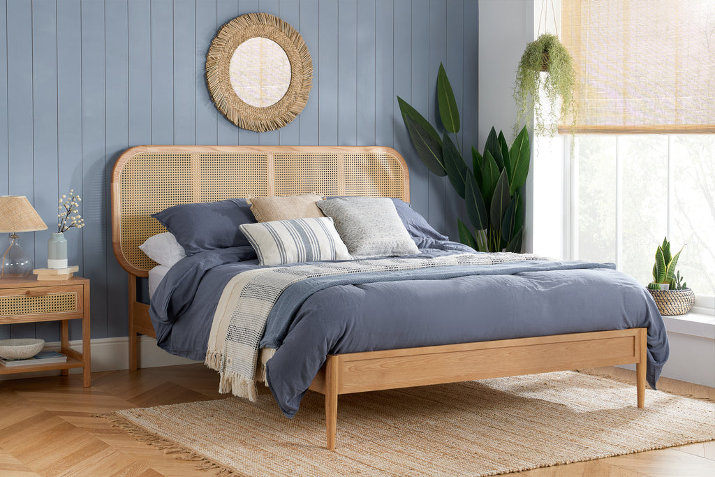 Elina King Rattan Bed