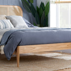Elina King Rattan Bed