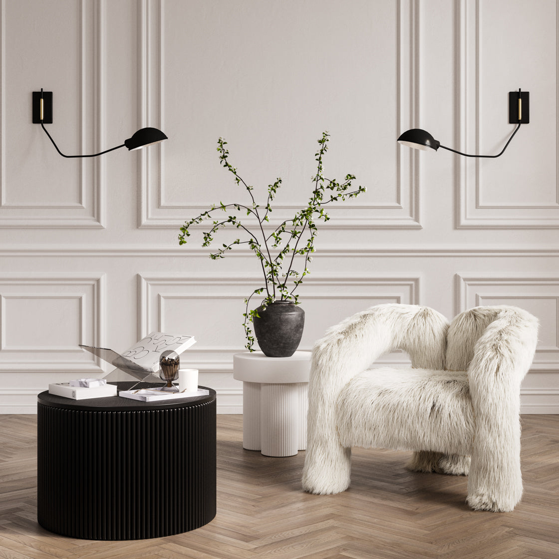 ASTRID WHITE SIDE TABLE