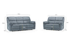 Elio 3 Seater Fabric Manual Reclining Sofa