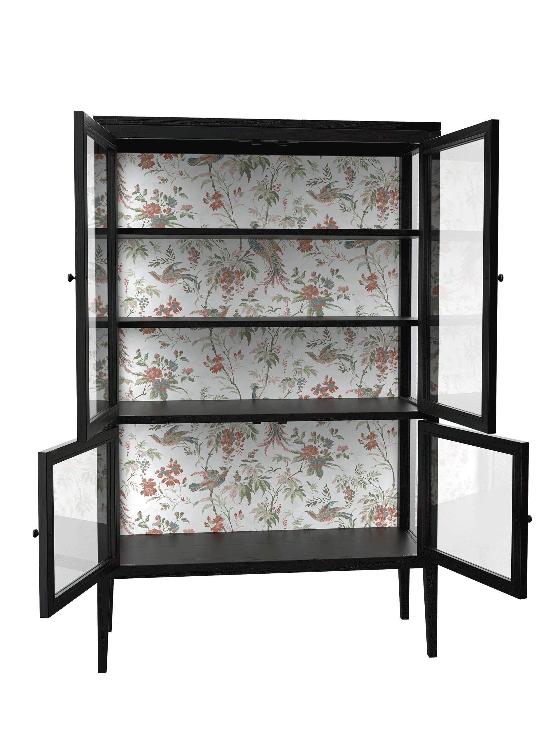 Elmhurst Black 4 Door Display Unit