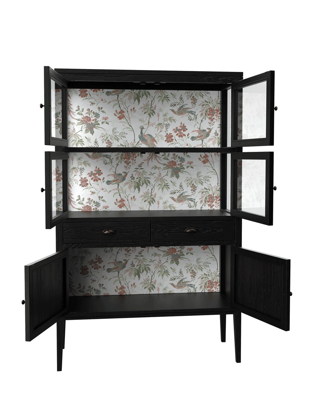 Elmhurst Black 4 Door Display Unit