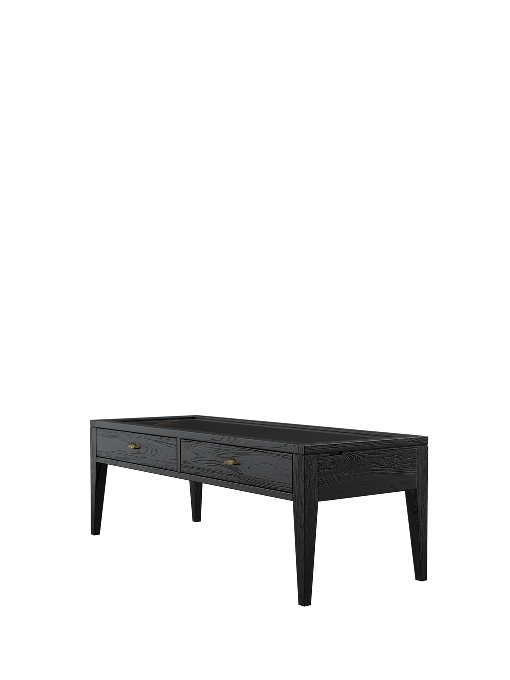 Elmhurst Black 2 Drawer Coffee Table