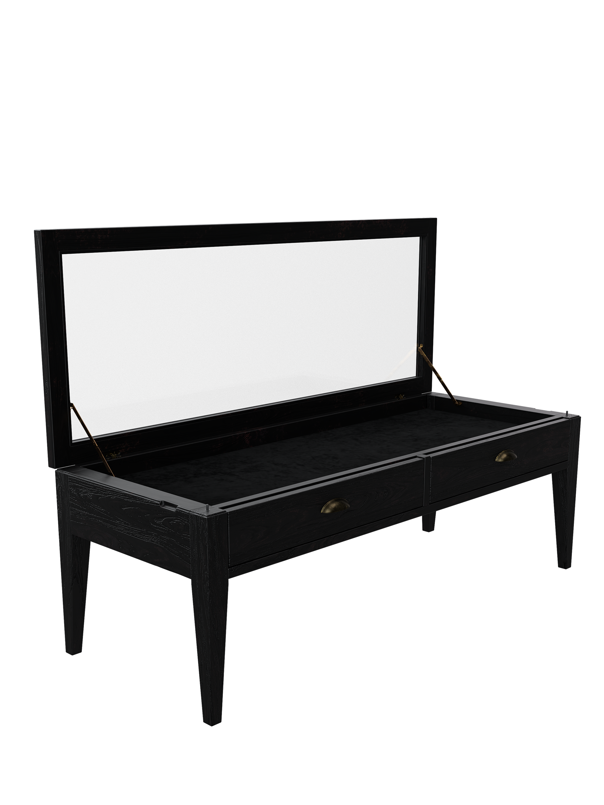 Elmhurst Black 2 Drawer Coffee Table