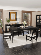 Elmhurst Black Fixed Dining Table