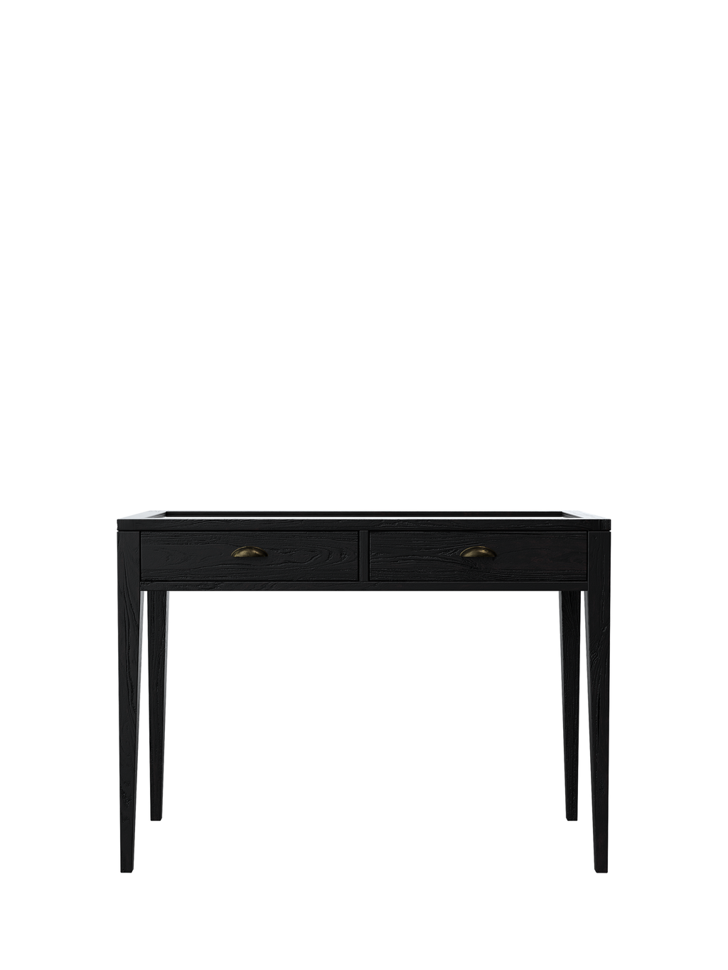 Elmhurst Black 2 Drawer Console Table