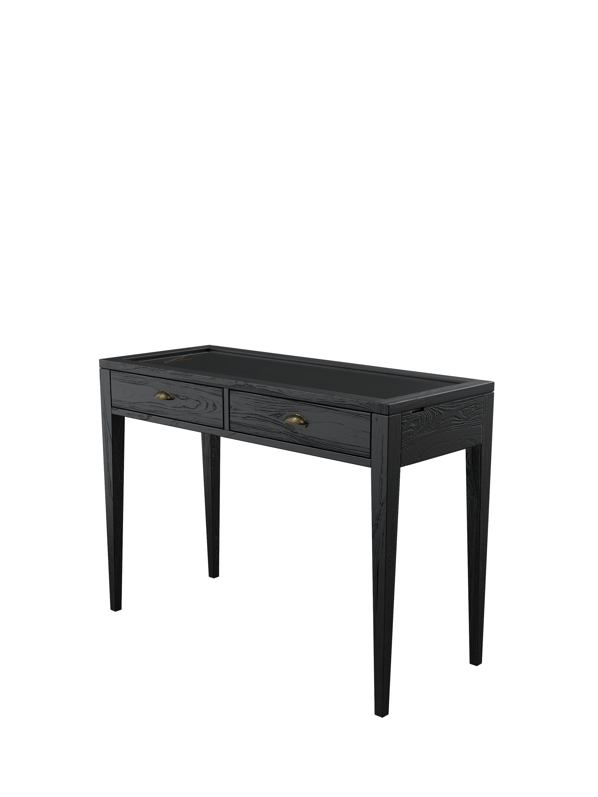 Elmhurst Black 2 Drawer Console Table