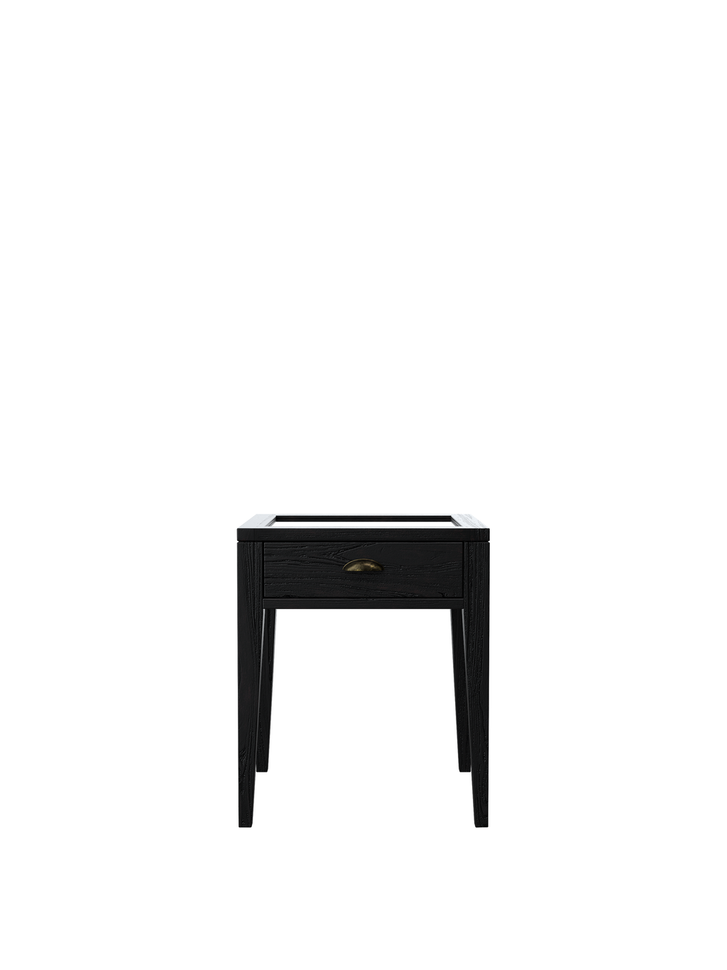 Elmhurst Black 1 Drawer Side Table