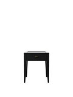 Elmhurst Black 1 Drawer Side Table