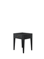 Elmhurst Black 1 Drawer Side Table