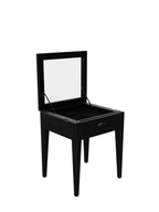 Elmhurst Black 1 Drawer Side Table