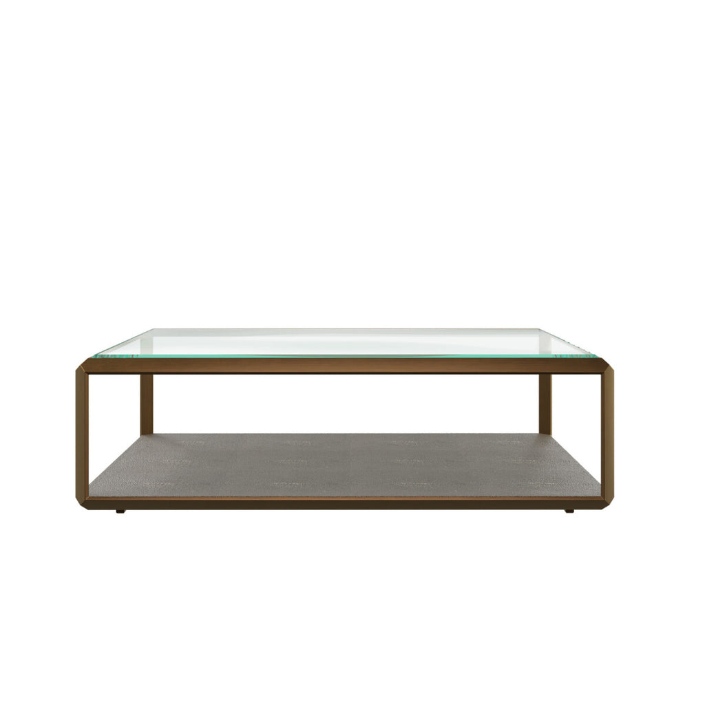 Orla Glass Top and Shagreen Coffee Table