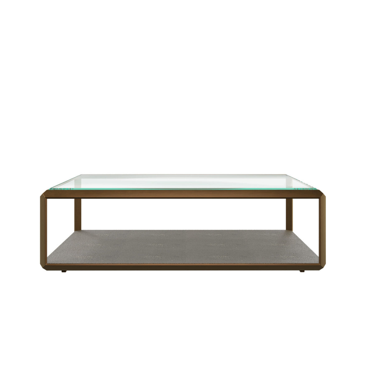 Orla Glass Top and Shagreen Coffee Table