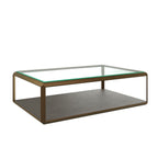 Orla Glass Top and Shagreen Coffee Table