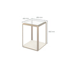 Orla End Table Ivory