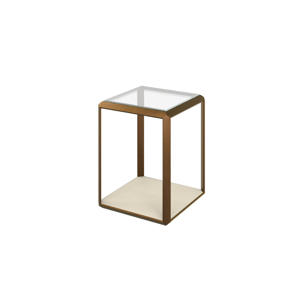 Orla End Table Ivory