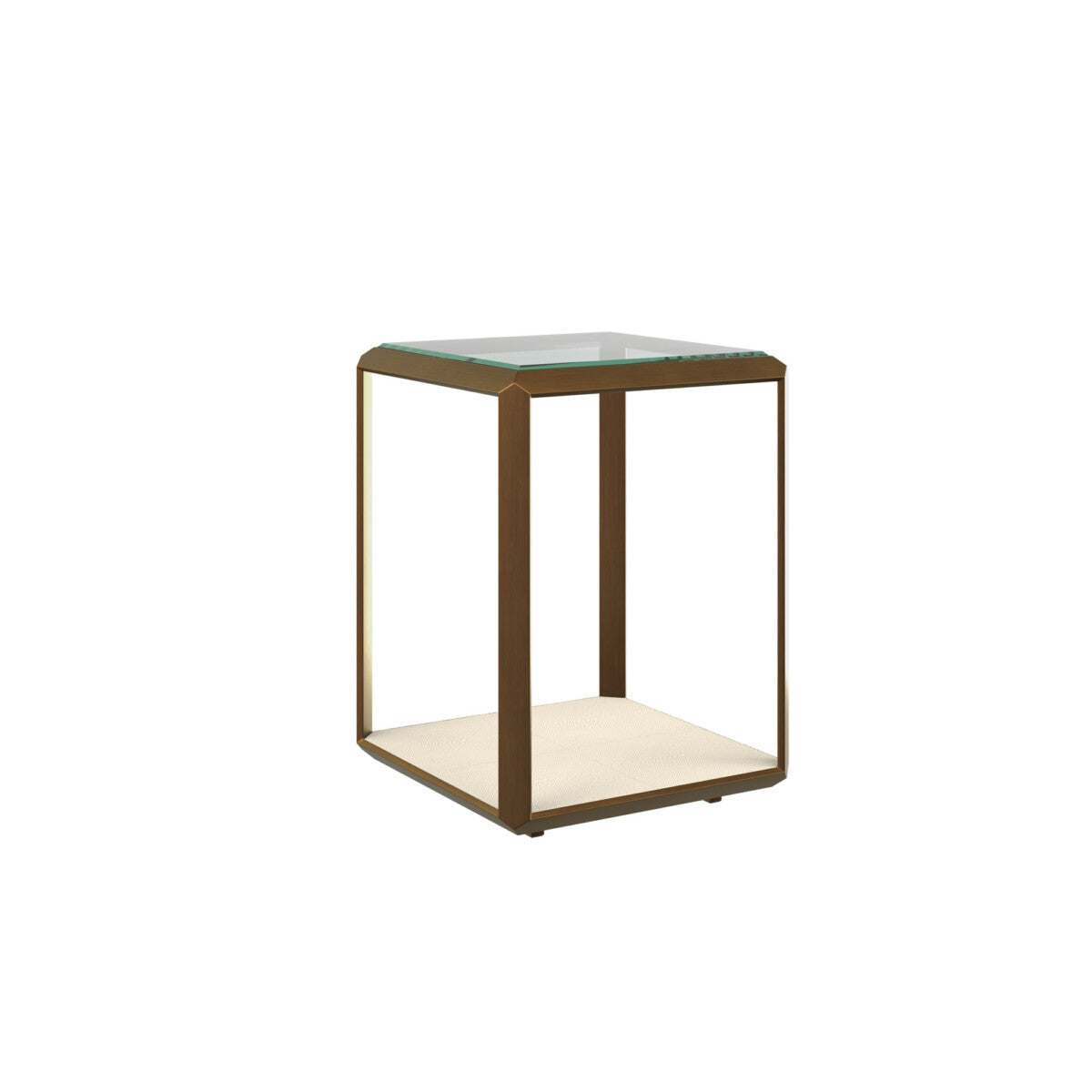 Orla End Table Ivory